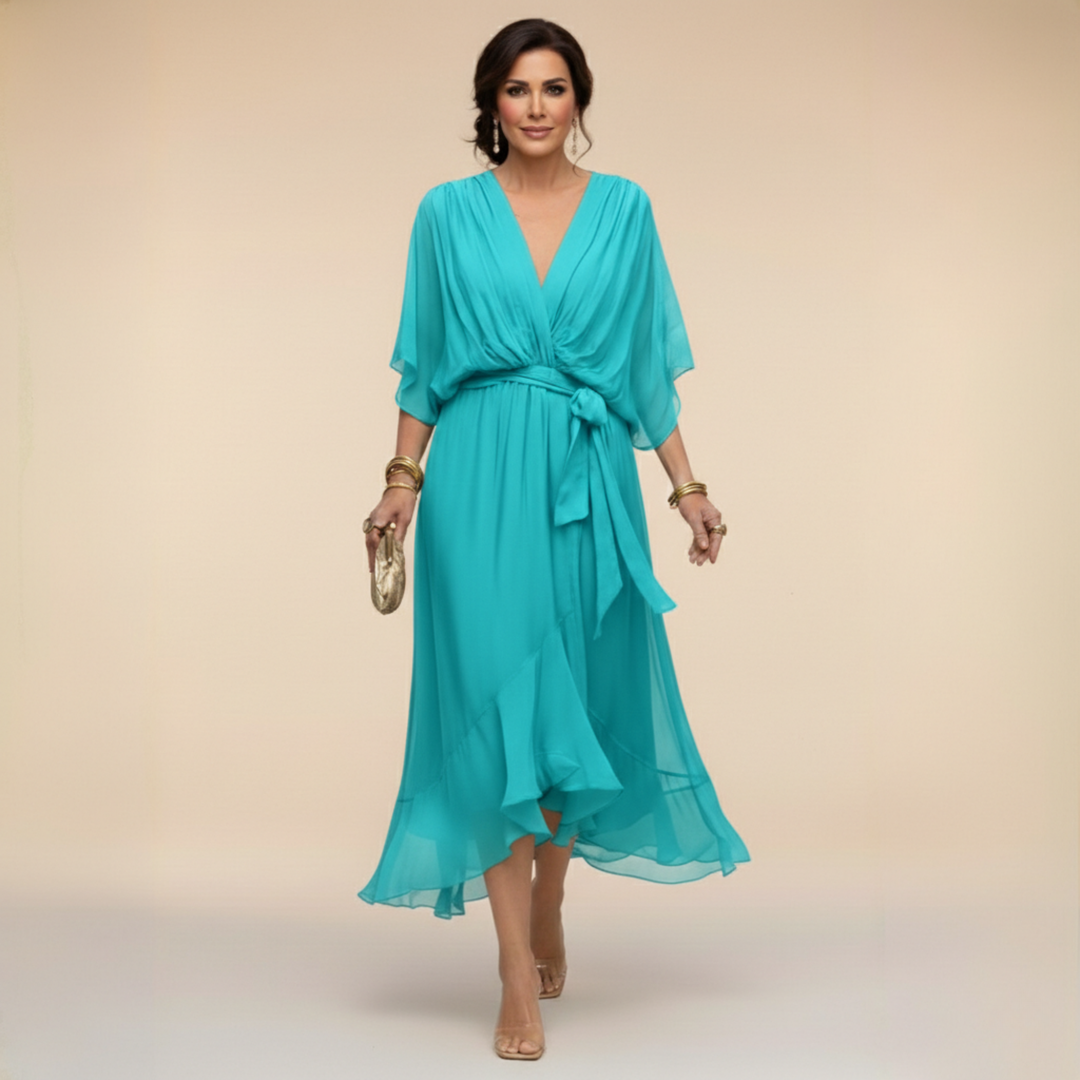 Sarah | Abito Chiffon Scollo V