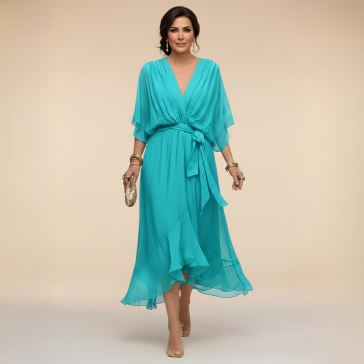 Sarah | Abito Chiffon Scollo V