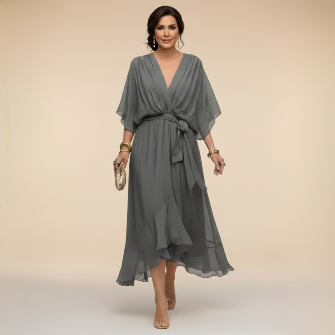 Sarah | Abito Chiffon Scollo V