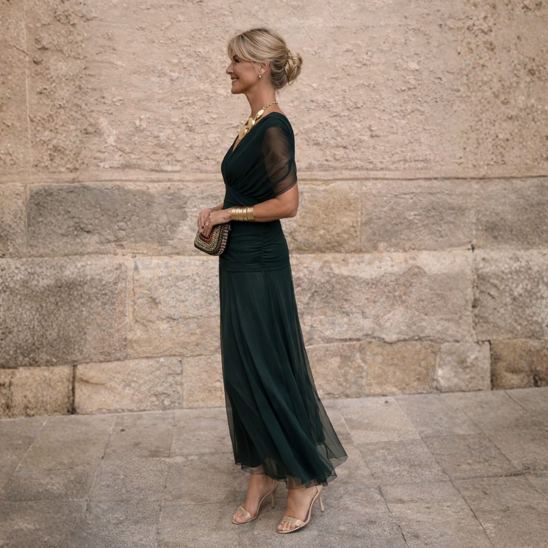 ROSSANA - Maxi abito senza spalle