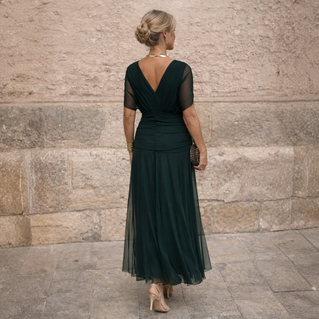 ROSSANA - Maxi abito senza spalle