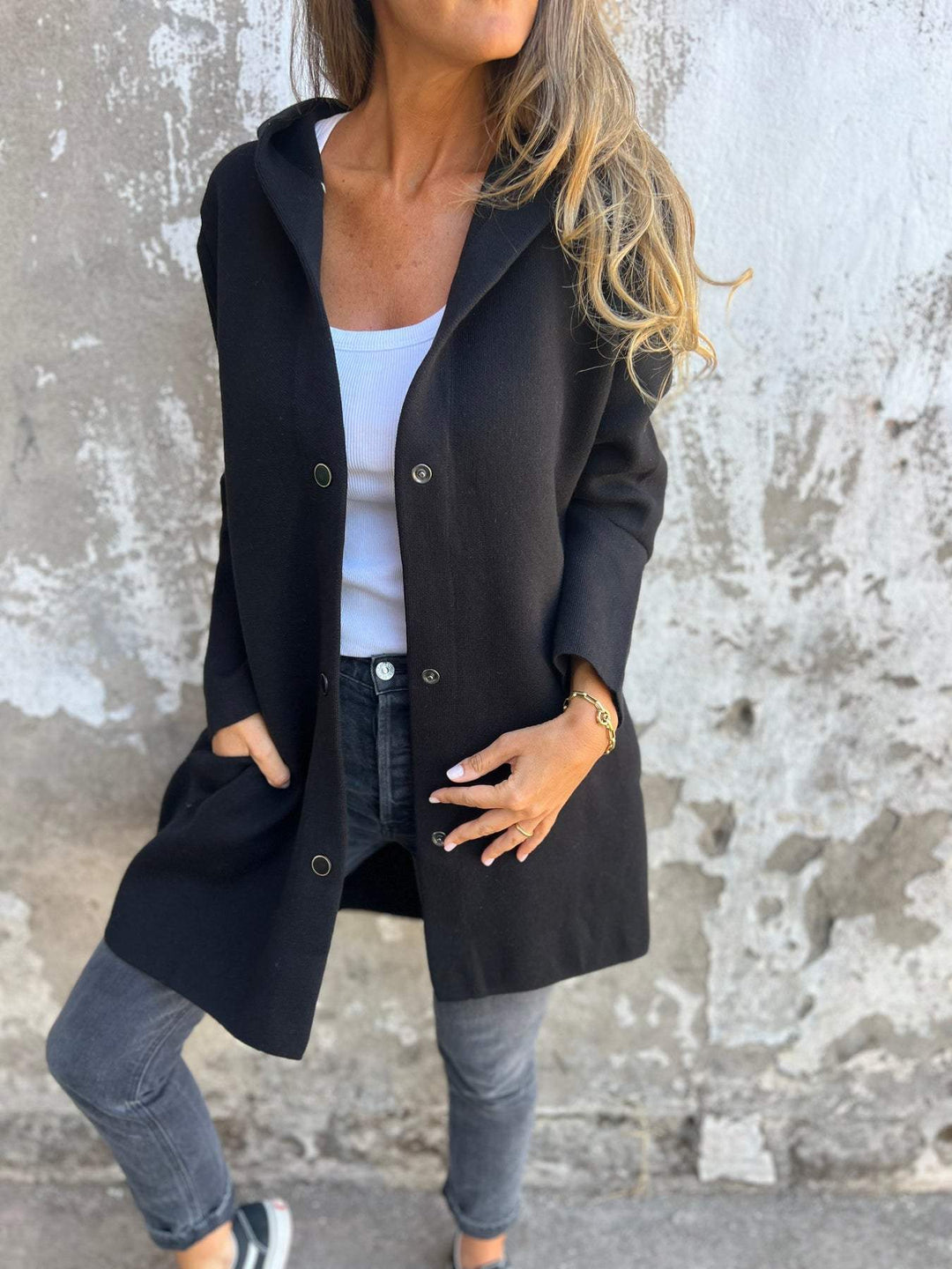 Appolinia | Cardigan casual con cappuccio
