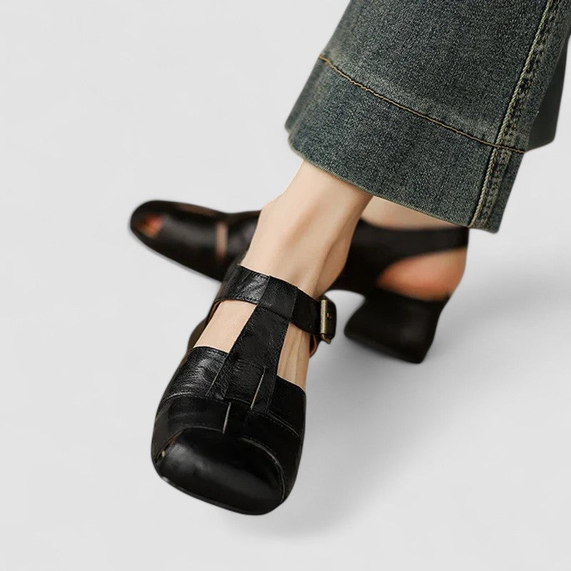 AMELIA | SCARPE ORTOPEDICHE MARY JANE IN VERA PELLE