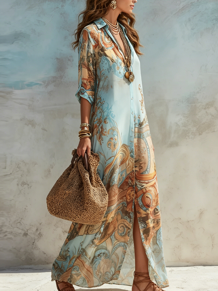 Lea | Abito Chemisier Mediterraneo