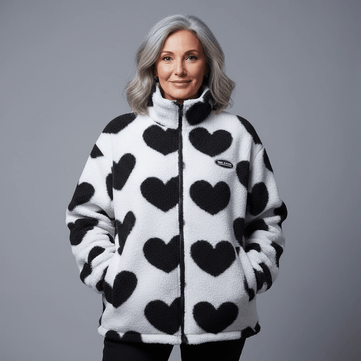 Kanika – Giacca Reversibile con Motivo a Cuori
